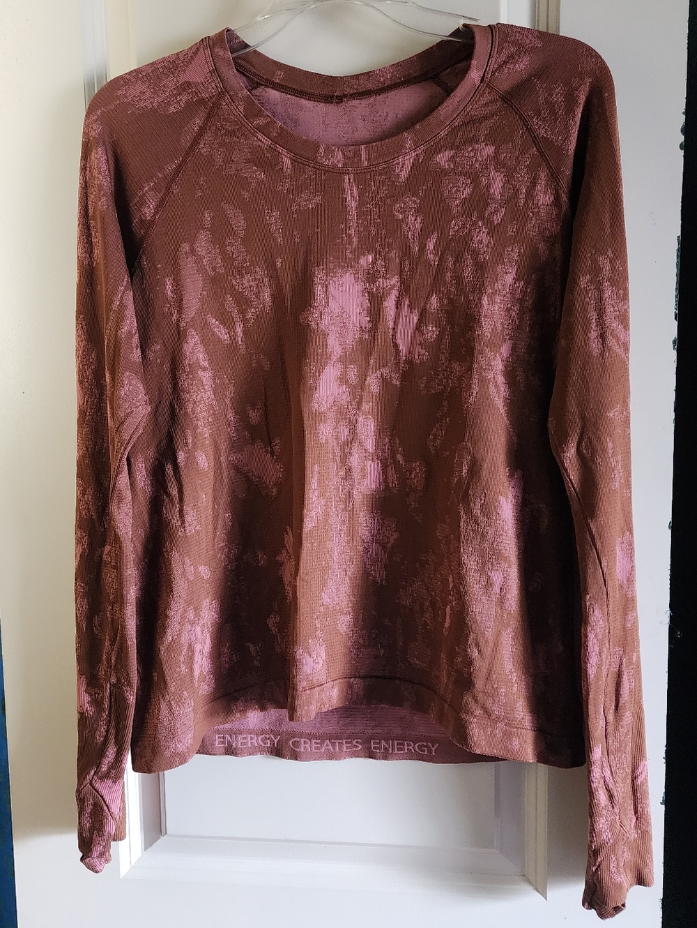 lululemon athletica Brown and Pink Long Sleeve Size 12